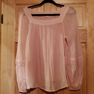 Large Pink Lauren Conrad Peasant Blouse